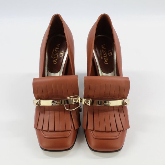 NEW VALENTINO GARAVANI RUNWAY Fringed Leather Pump